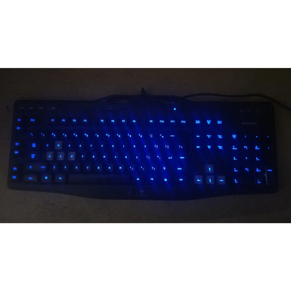 Logitech G105 Gaming Keyboard 920-006214 New Open Box Wired LED Backlight